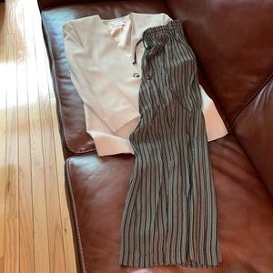 Two piece pants suit